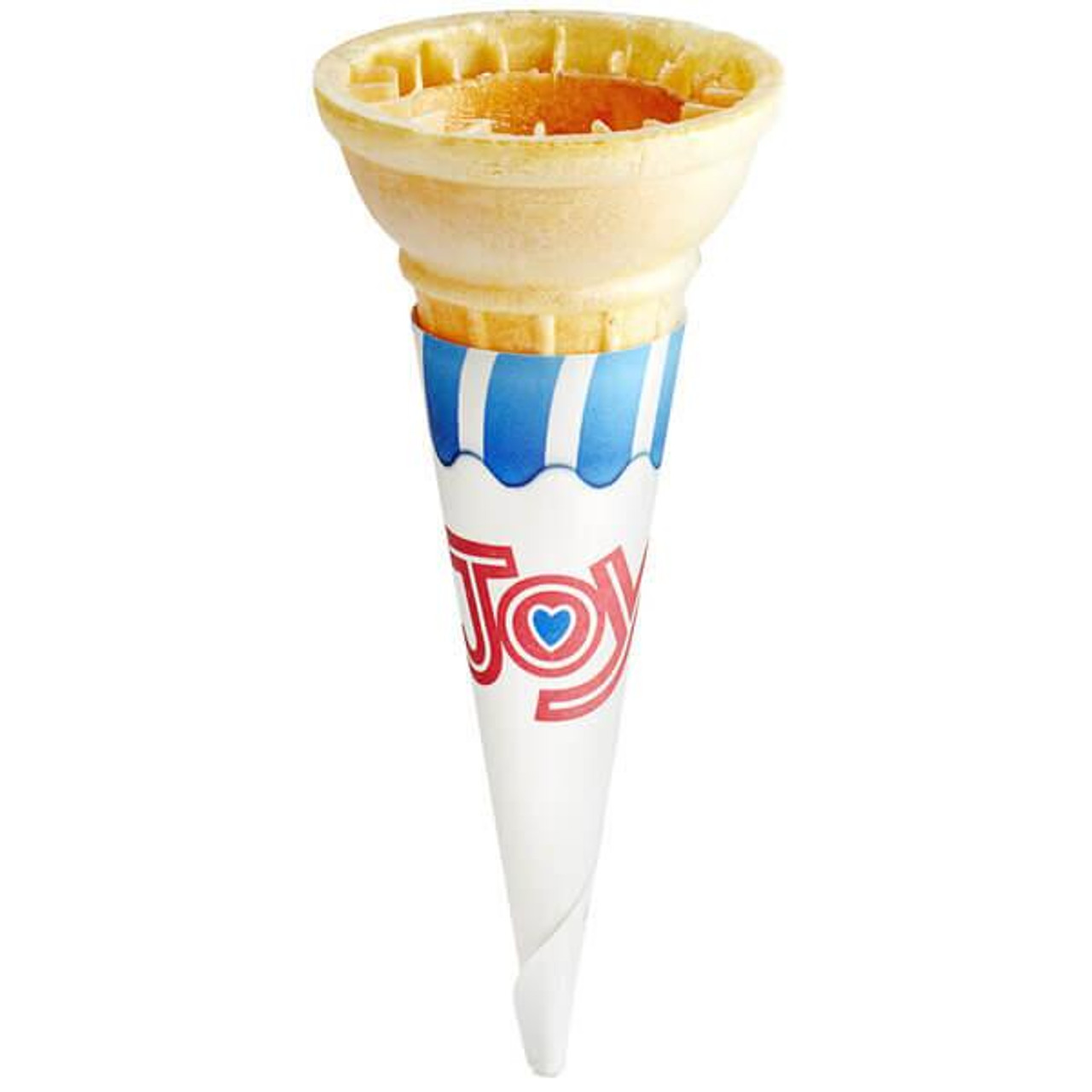  JOY #1 Pointed Bottom Jacketed Cake Ice Cream Cone Dispenser Pack - 1056/Case (24cases/PALLET)- TOTAL 25344 CONES 