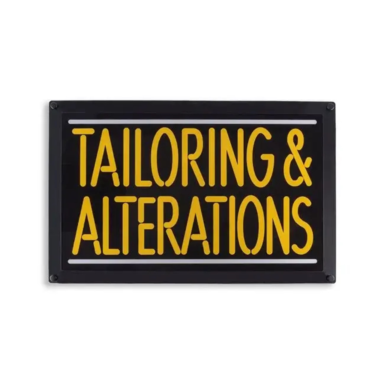 Cleaner's Supply TAILORING & ALTERATIONS" SLIM LED SIGN - 22" X 14" X 1/2 - Chicken Pieces