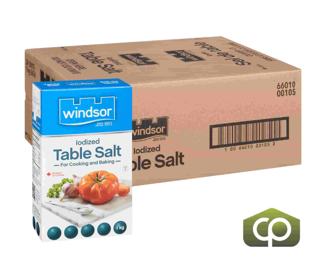 WINDSOR Windsor Salt Table Slim Pack - All-Purpose Salt for Cooking, 24/Case 