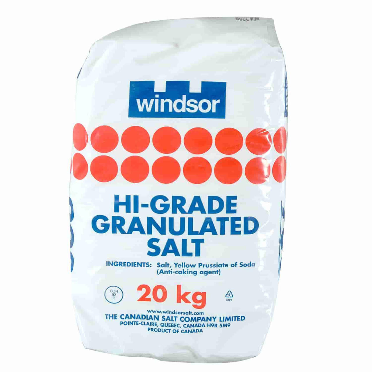 WINDSOR Windsor Salt Fine Hi-Grade 20 kg - Premium Quality Fine Granulated Salt 
