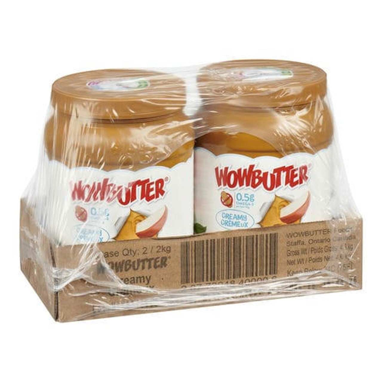 WOWBUTTER WowButter Creamy Soy Butter Spread - 4.41 LBS (2/Case) 