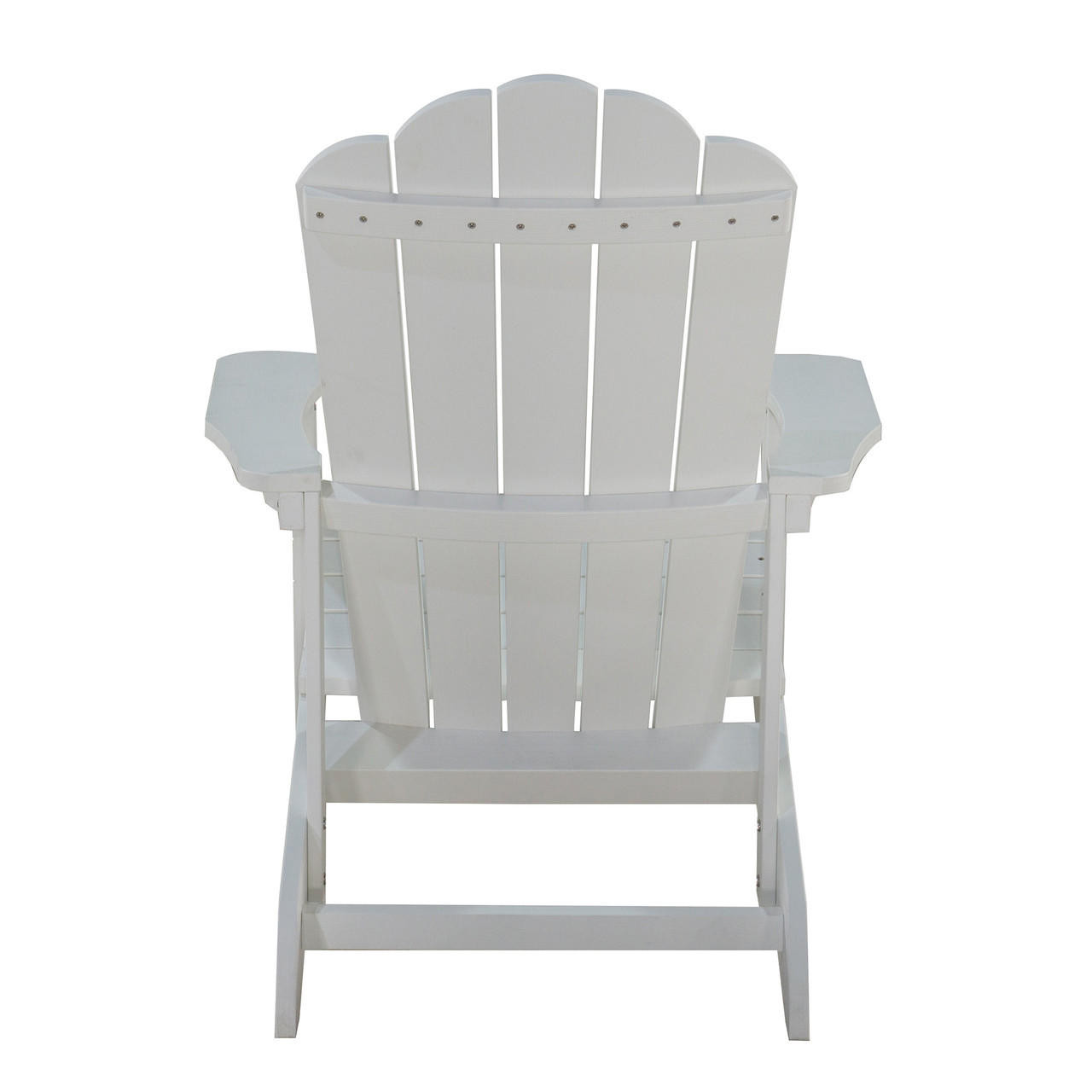 Chicken Pieces Key West Outdoor Plastic Wood Adirondack Chair, Patio Chair for Deck, Backyards, Lawns, Poolside, and Beaches, Weather Resistant, White 