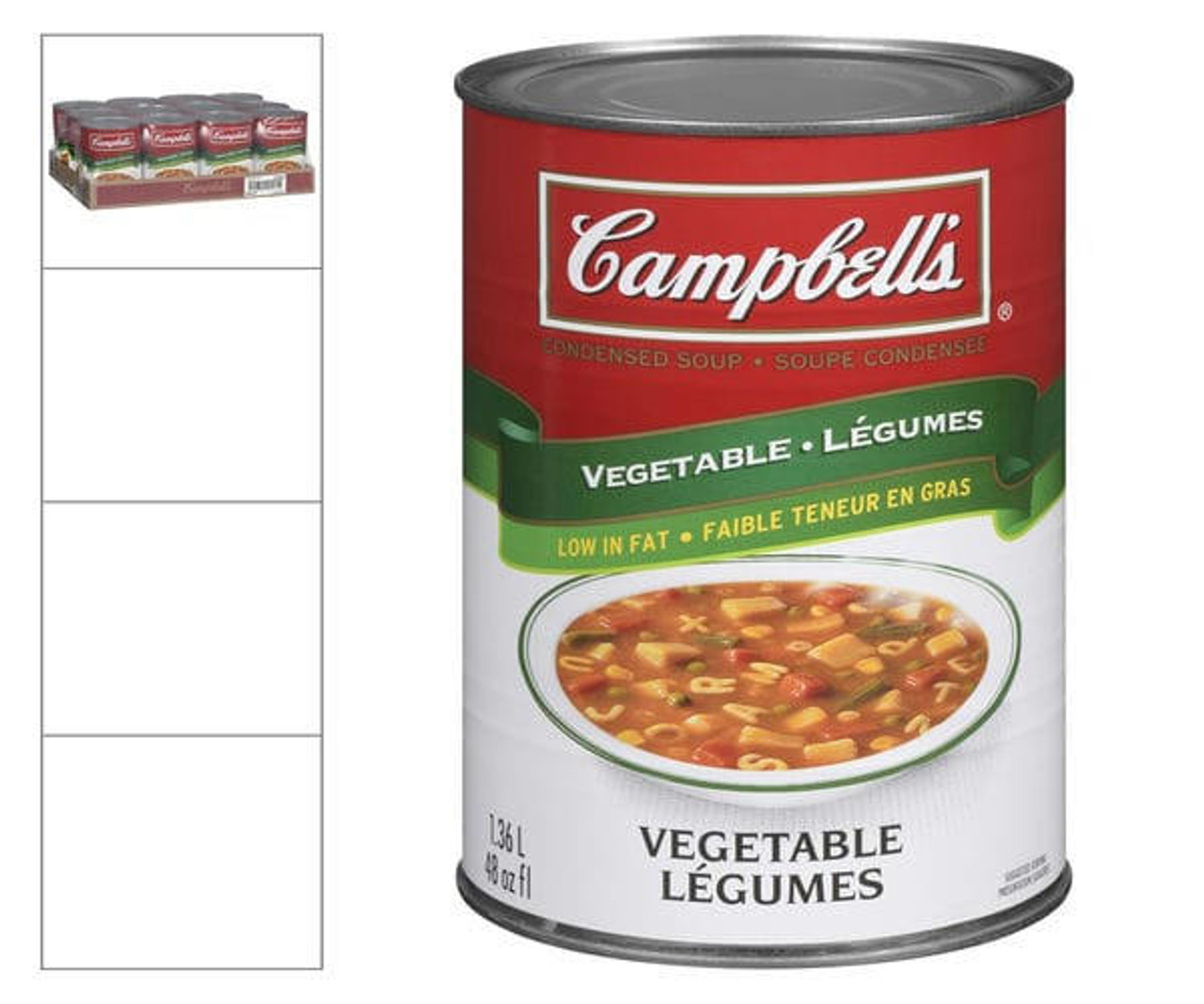  Campbell's Soup Soup Vegetable Classic 1.36LT/0.4  Gallon (12/Case) 