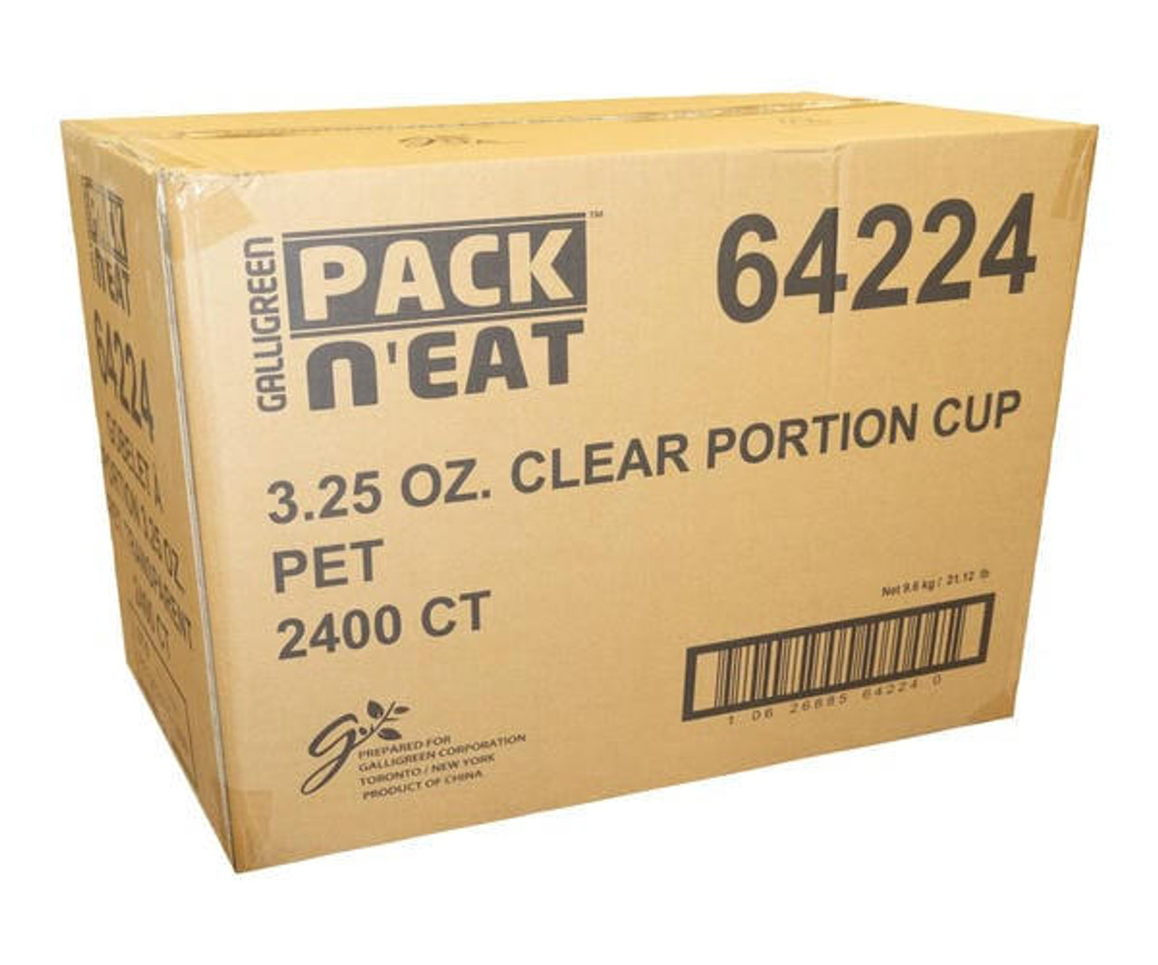 Chicken Pieces Packn'eat Cup Portion Clear PET 3.25 oz. 60 CT (40/Case) 