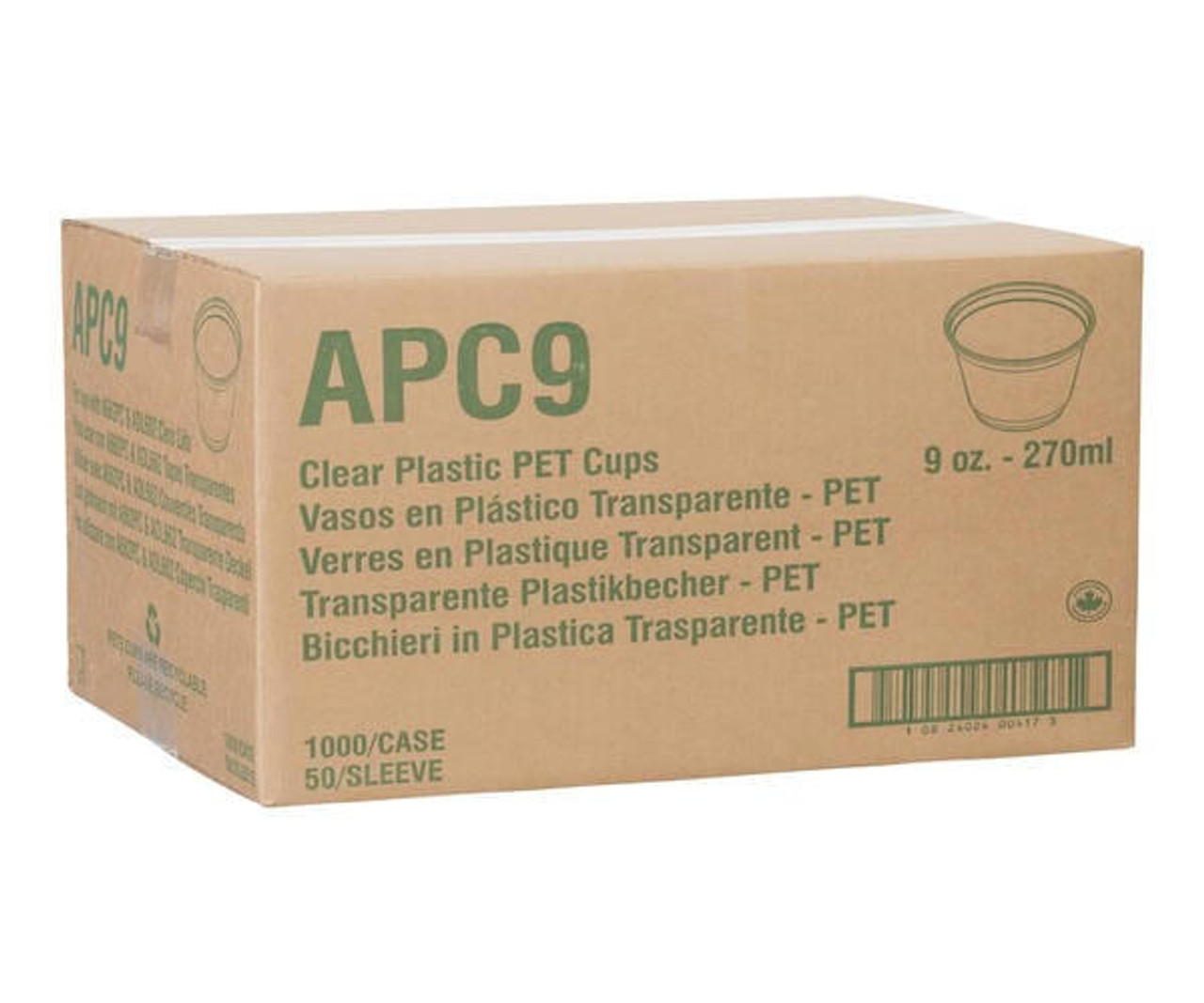 Chicken Pieces Amhil Cup Plastic Clear Parfait 9 oz. (1000/Case) 