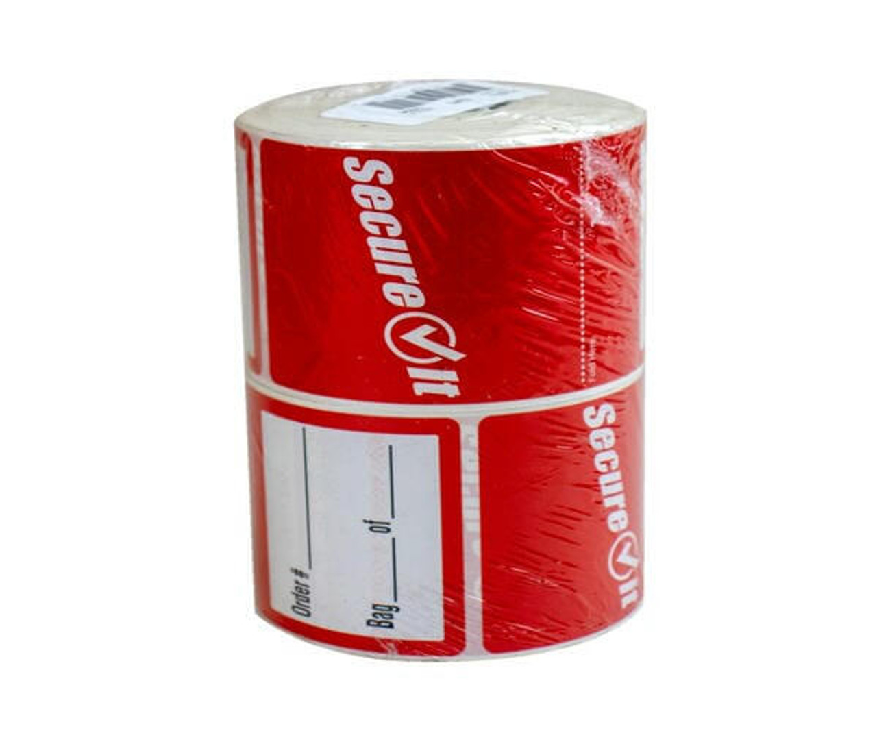 Chicken Pieces National CHECKING Label Roll 2.5x6 Secure It Red 250 labels/roll - 2 rolls/pack 