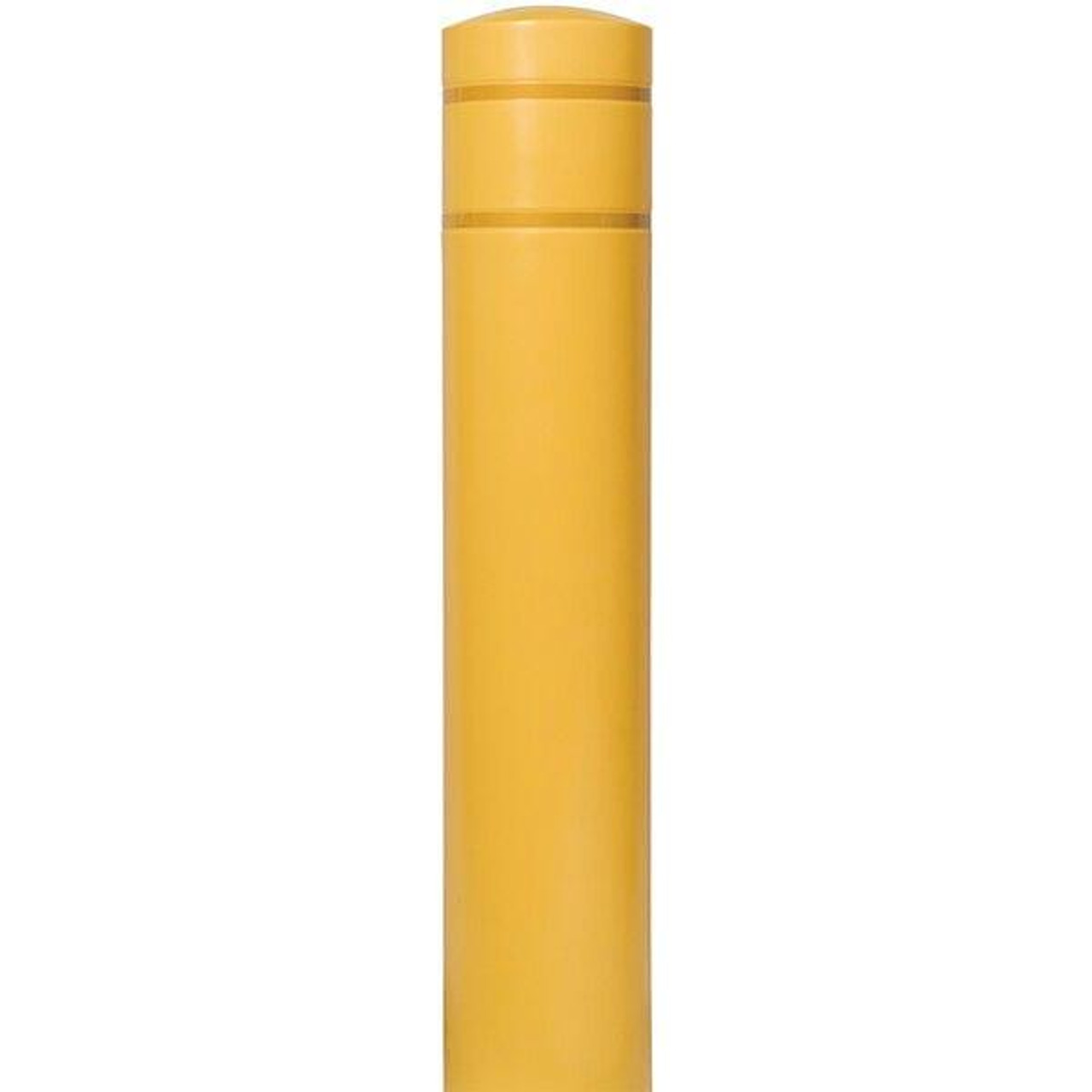 Chicken Pieces Innoplast BollardGard 13 3/16" x 60" Yellow Bollard Cover with Reflective Stripes 