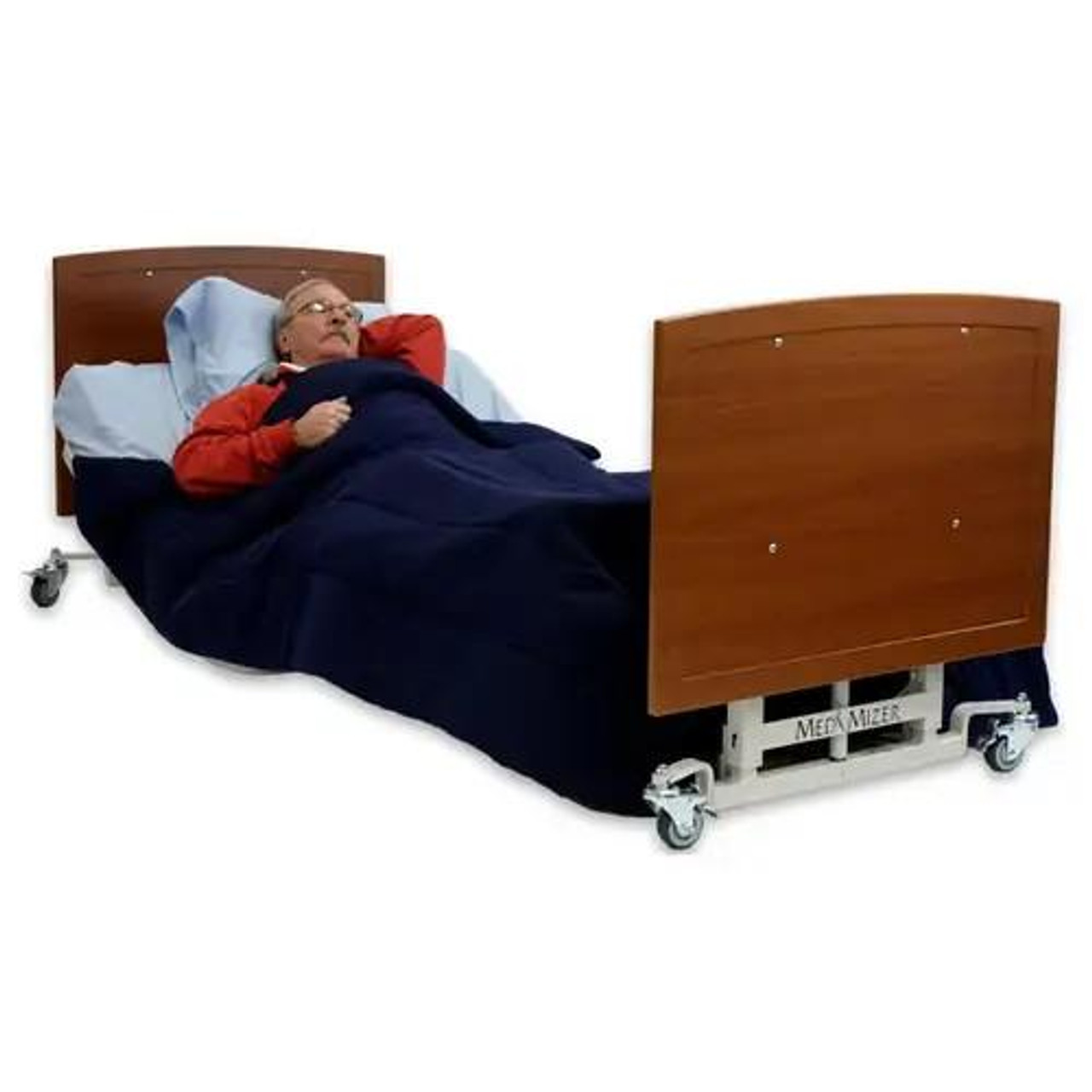 Chicken Pieces AllCare Floor Level Low Bed - Adjustable Height 3.6” to 25”, Width Options, Advanced Positioning 