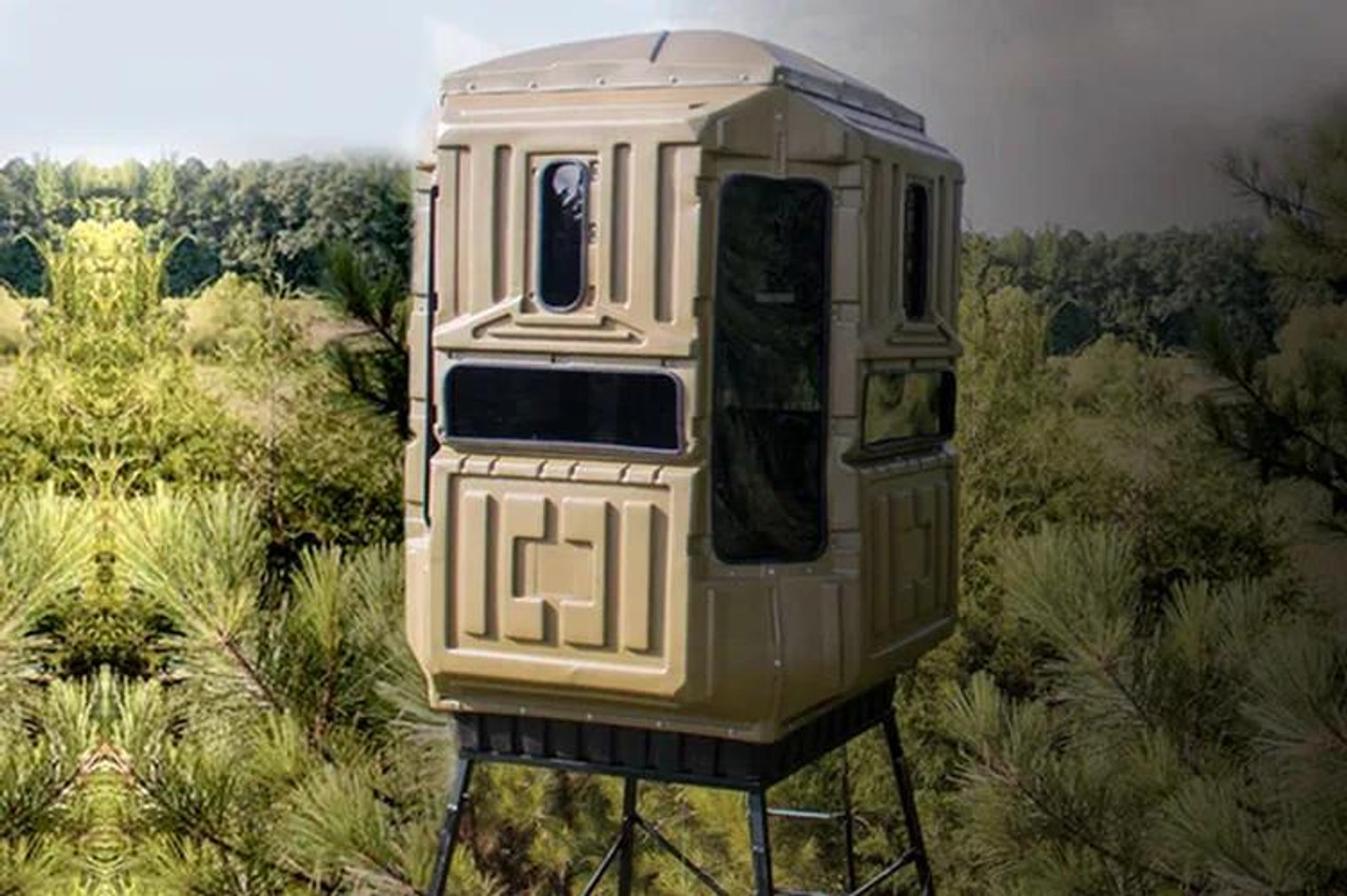  Advantage Hunting Dual Threat Combo Ground Hunting Blinds with 10' Galvanized QP Kit - Game Keeper Series 