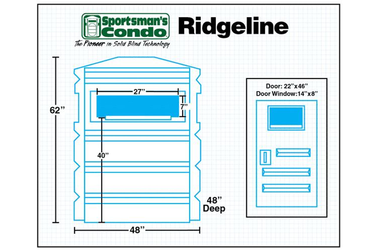  Sportsman's Condo Ridgeline Premium All-Weather 360° Deer Hunting Blind 