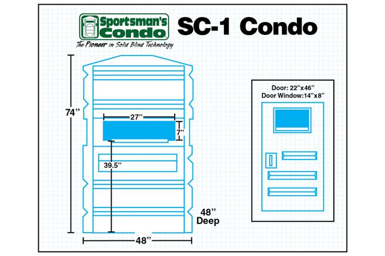  Sportsman's Condo SC-1 Premium 1-Person Deer Hunting Blind 