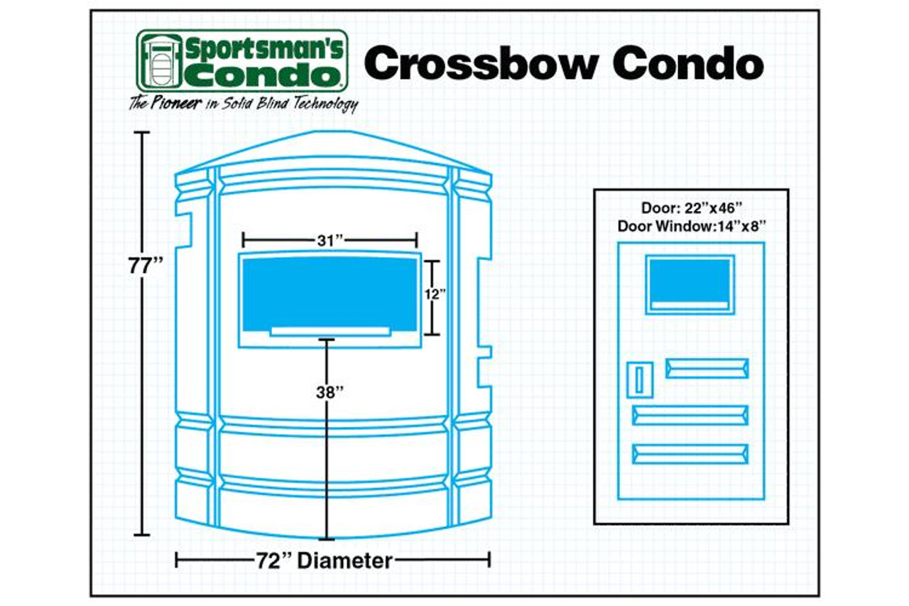  Sportsman's Condo Crossbow Condo All-Weather Deer Hunting Blind 