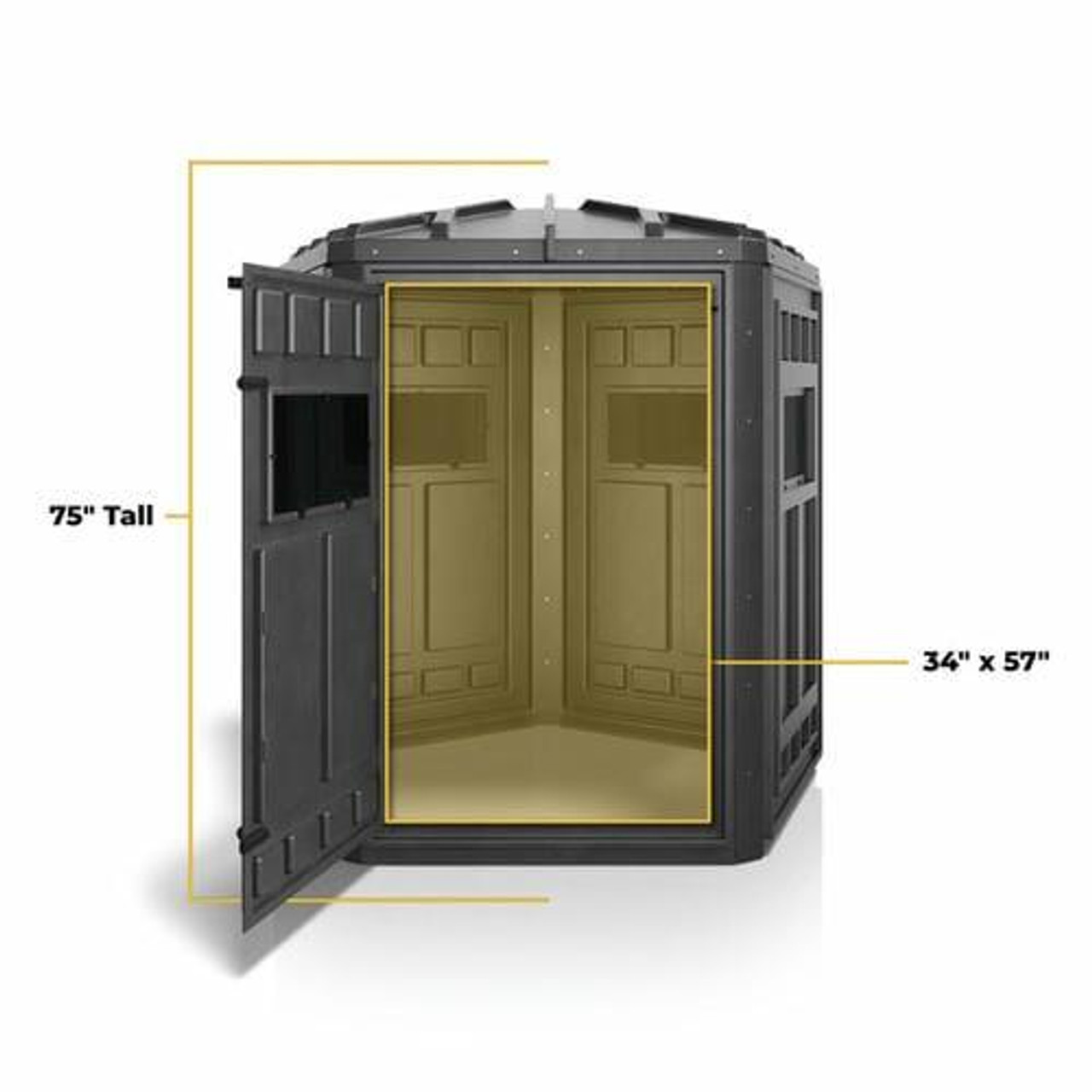  Booner 5-Panel Dagger Dual Hunting Blind with Tinted Windows – Premium Design 