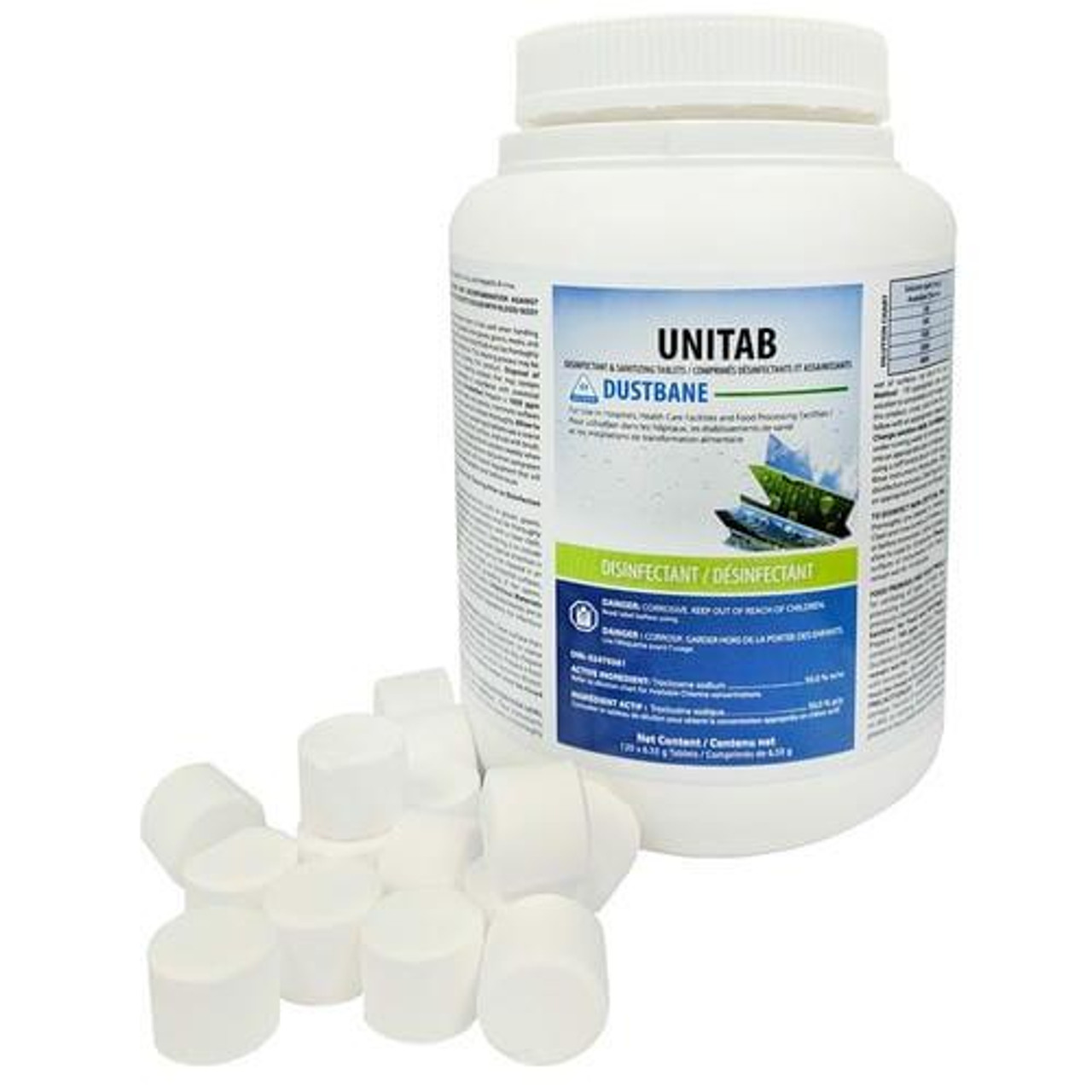  Dustbane UniTab Disinfectant And Sanitizing Tablets, 120/PACK(2/Case) 