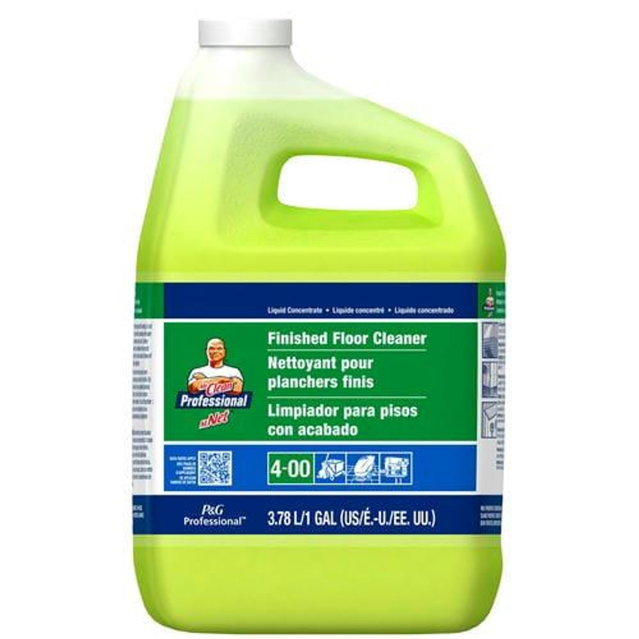  Mr. Clean Professional Finished Floor Cleaner, Concentrate Closed Loop, 3.78 L/1 Gallon (3/Case) 