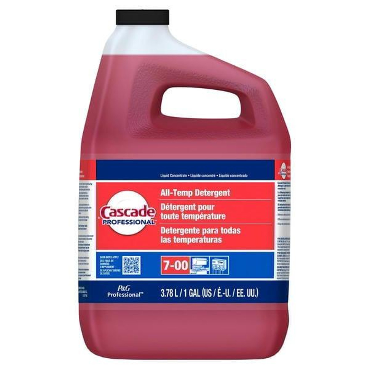 Cascades  Cascade Professional All-Temp Detergent, Concentrate Closed Loop, 3.78L/1 Gallon (2/Case) 