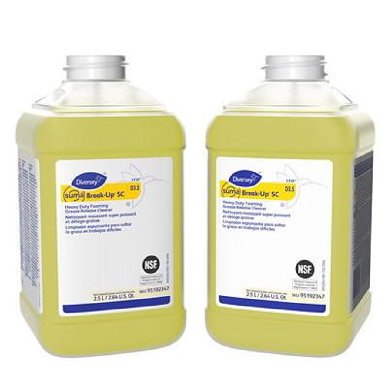 Diversey Suma Break-Up SC Heavy-Duty Foaming Grease-Release Cleaner 2.5L/84.53 oz (2/Case) 