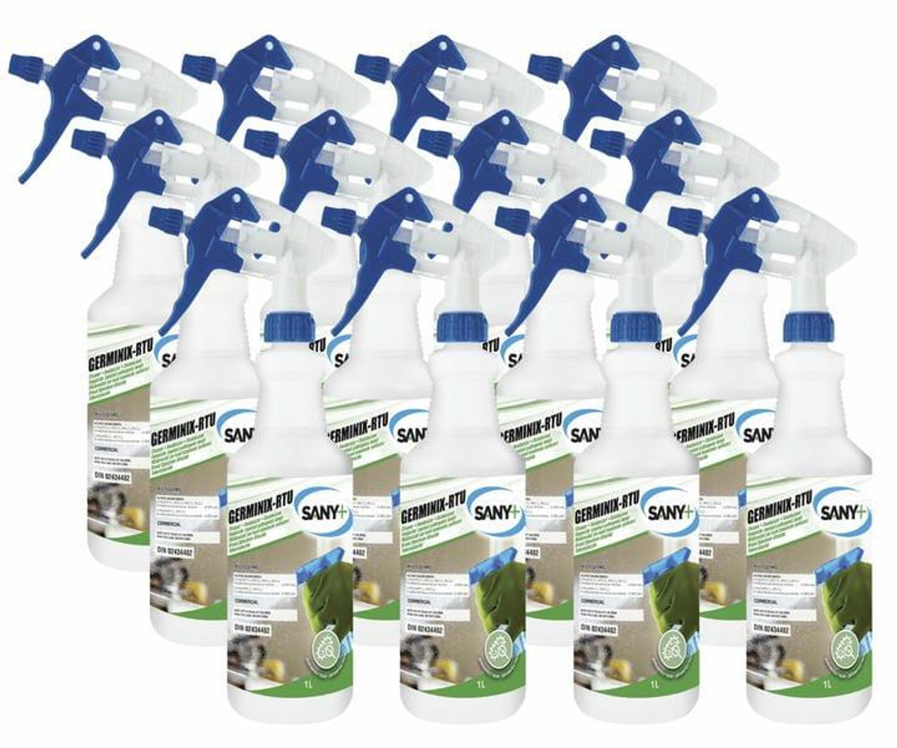 sany+ Sany+ Germinx Hard Surface Disinfectant Cleaner and Deodorizer Trigger Bottle 1 L/2.1 Lbs (12/Case) 