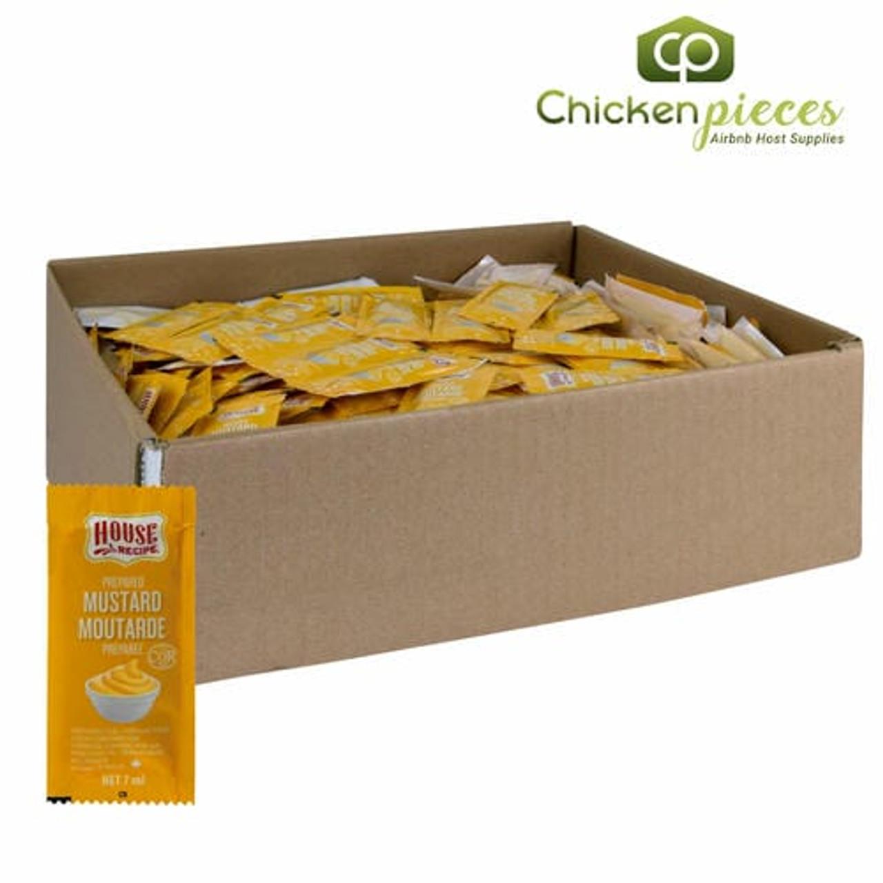 House Recipe Cl Mustard Packet 7ML/(504/Case)-Canadian Made