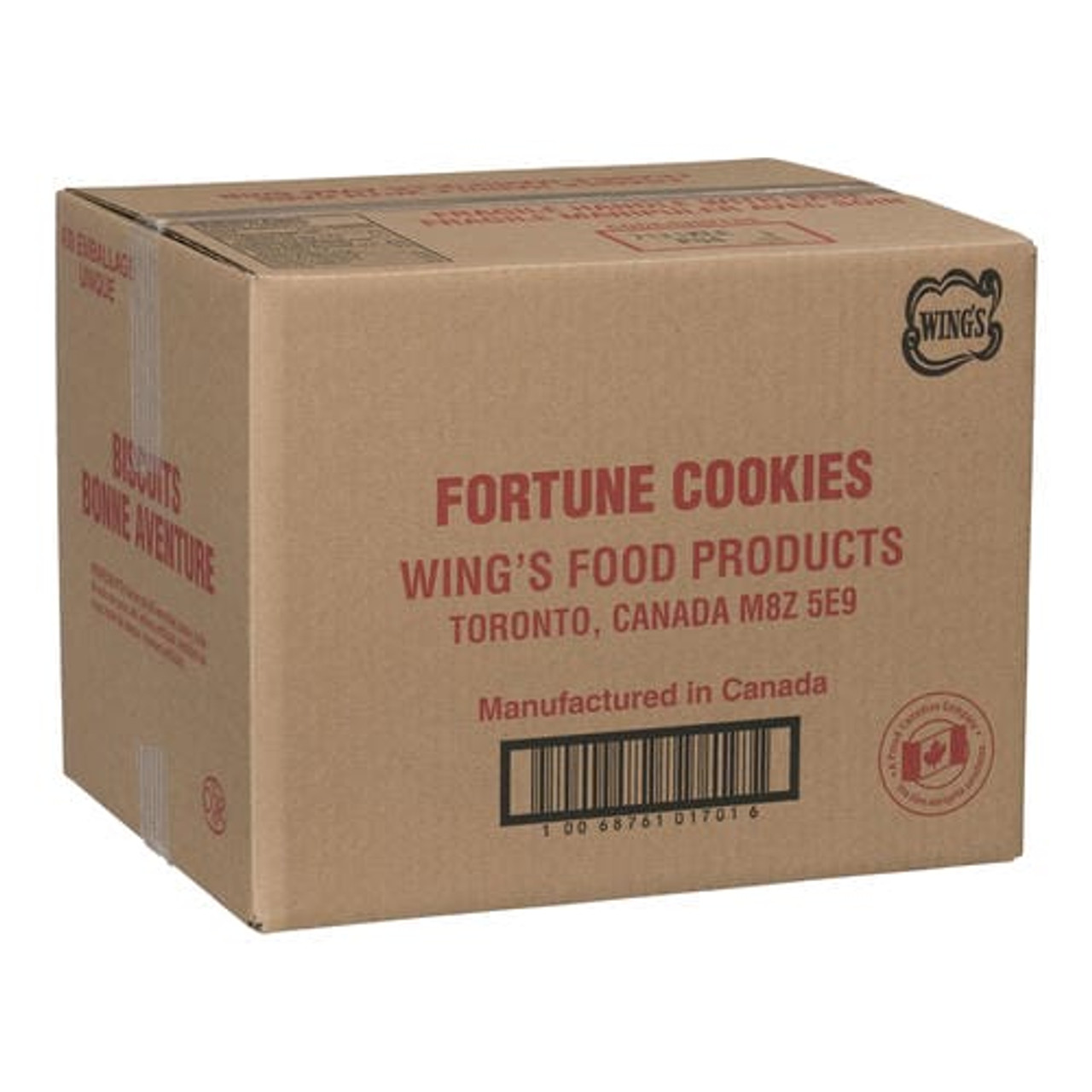 Wings Food Prod Cookie Fortune Individually Wrapped (400/Case)-Canadian Made