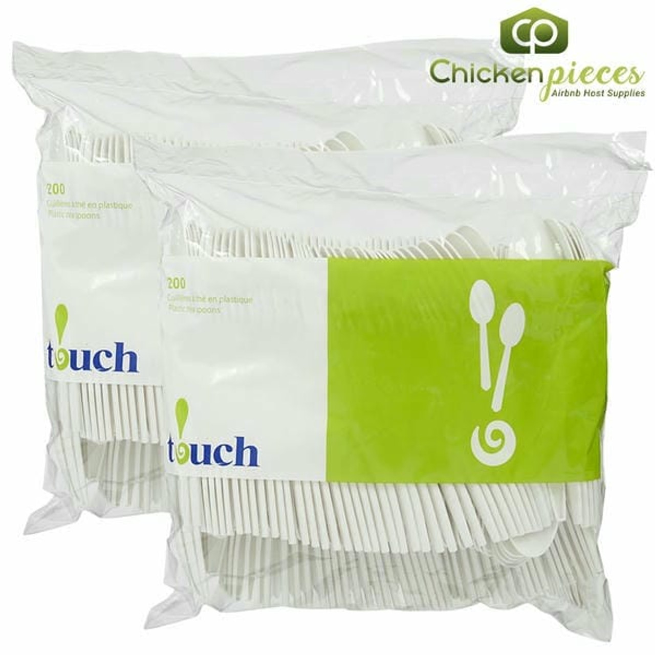 Touch Tea Spoon, Plastic 200 pieces (2/Case)