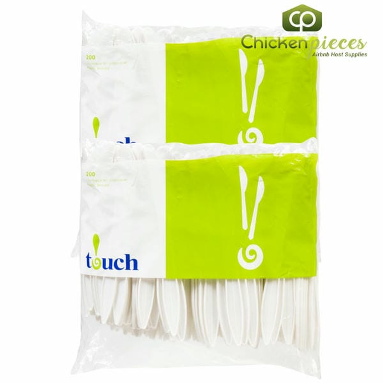 Touch Plastic Knife 200 pieces (2/Case)