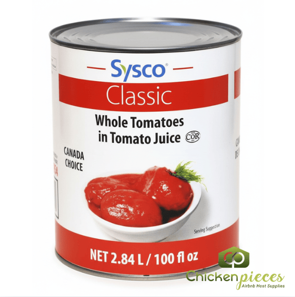 Sysco Classic Tomato Whole in Juice 2.84LT/100oz