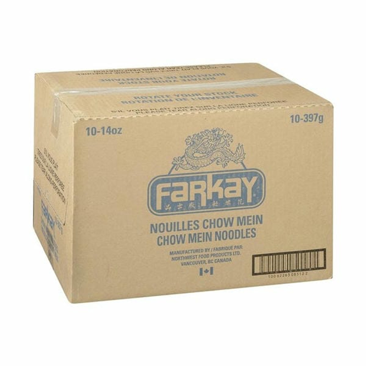 Farkay Dry Chow Mein Noodles 397g/14oz (10/Case)