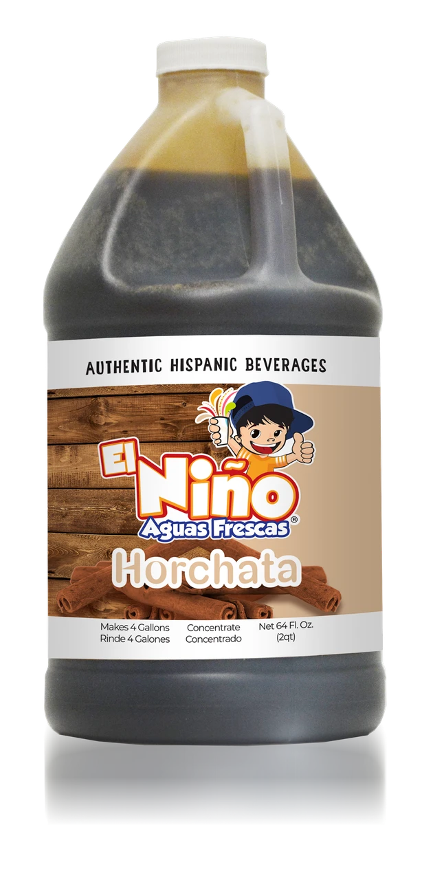 El Niño Horchata Aguas Frescas 7:1 Concentrate | 1.89L Bottle