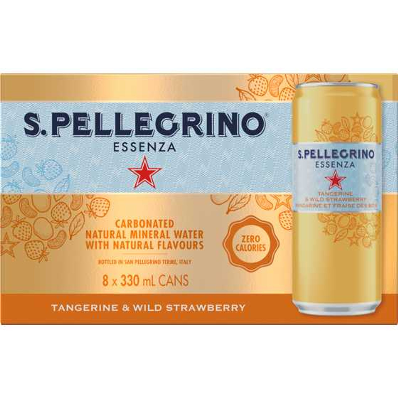 SAN PELLEGRINO Tangerine and Wild Strawberry 8x330.0 ml San Pellegrino Chicken Pieces