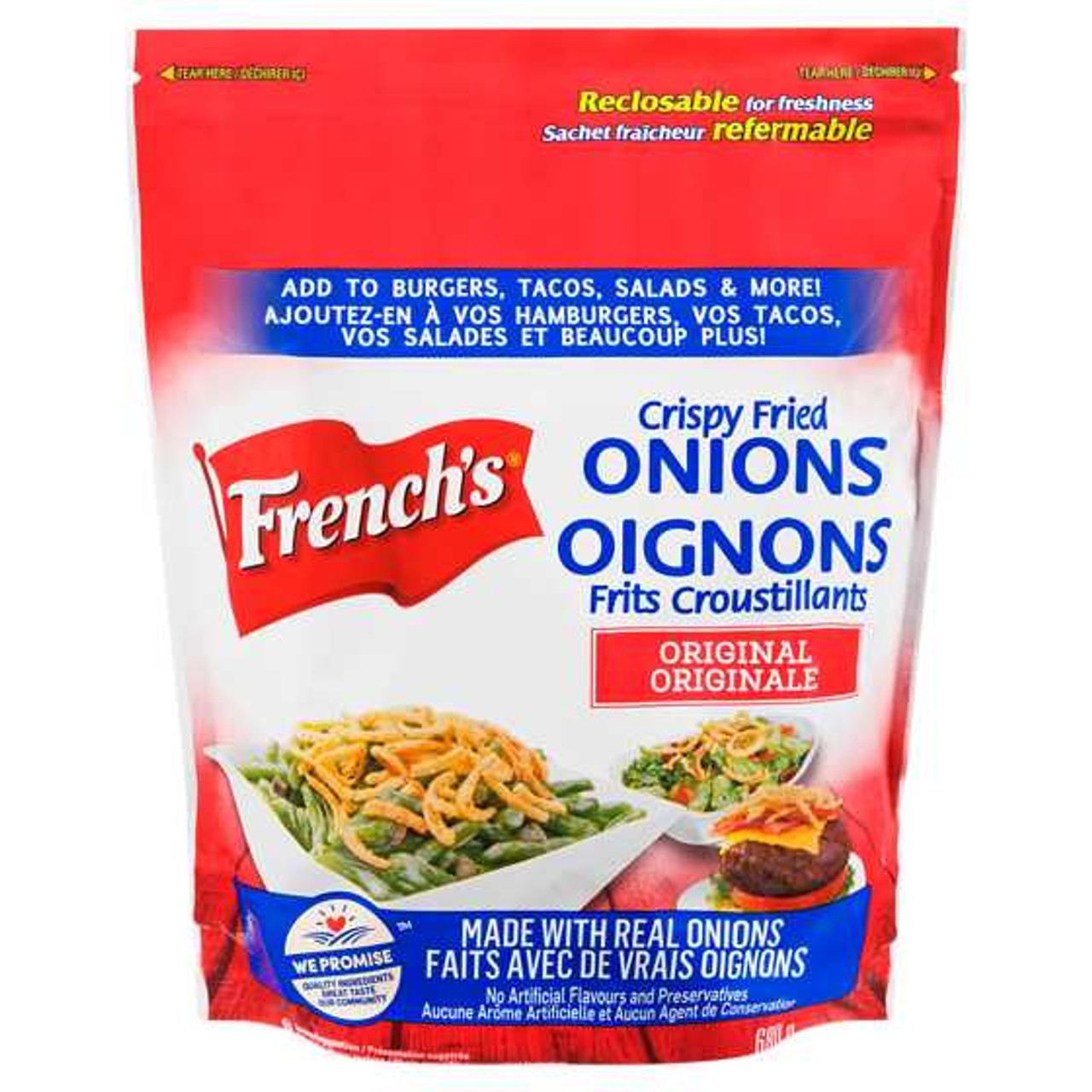 FRENCHS Crispy Fried Onions Original 680 g FRENCHS Chicken Pieces