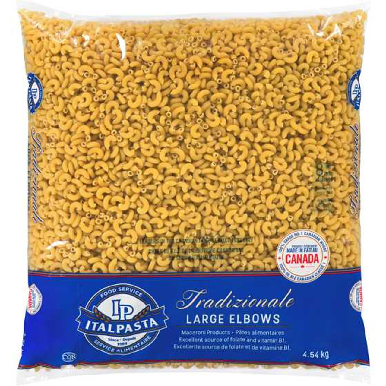 ITALPASTA Tradizionale Macaroni Products Large Elbows Pasta 4.54 kg ITALPASTA Chicken Pieces