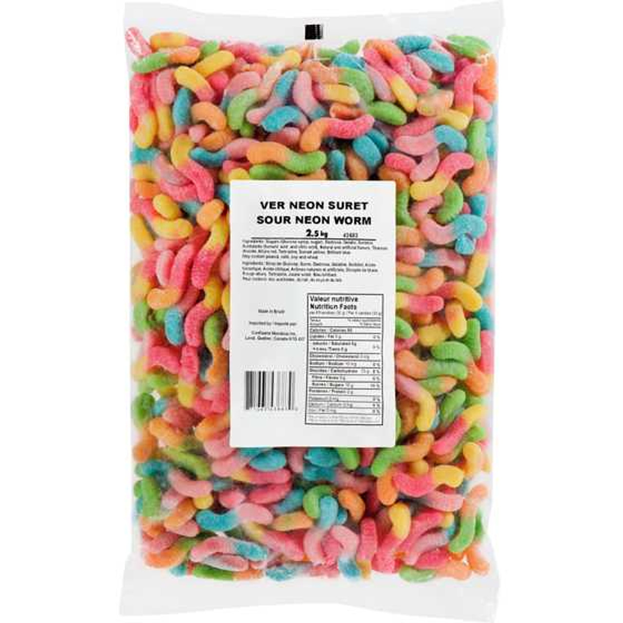 MONDOUX Sour Neon Worms Gummy Candy 2.5 kg MONDOUX Chicken Pieces