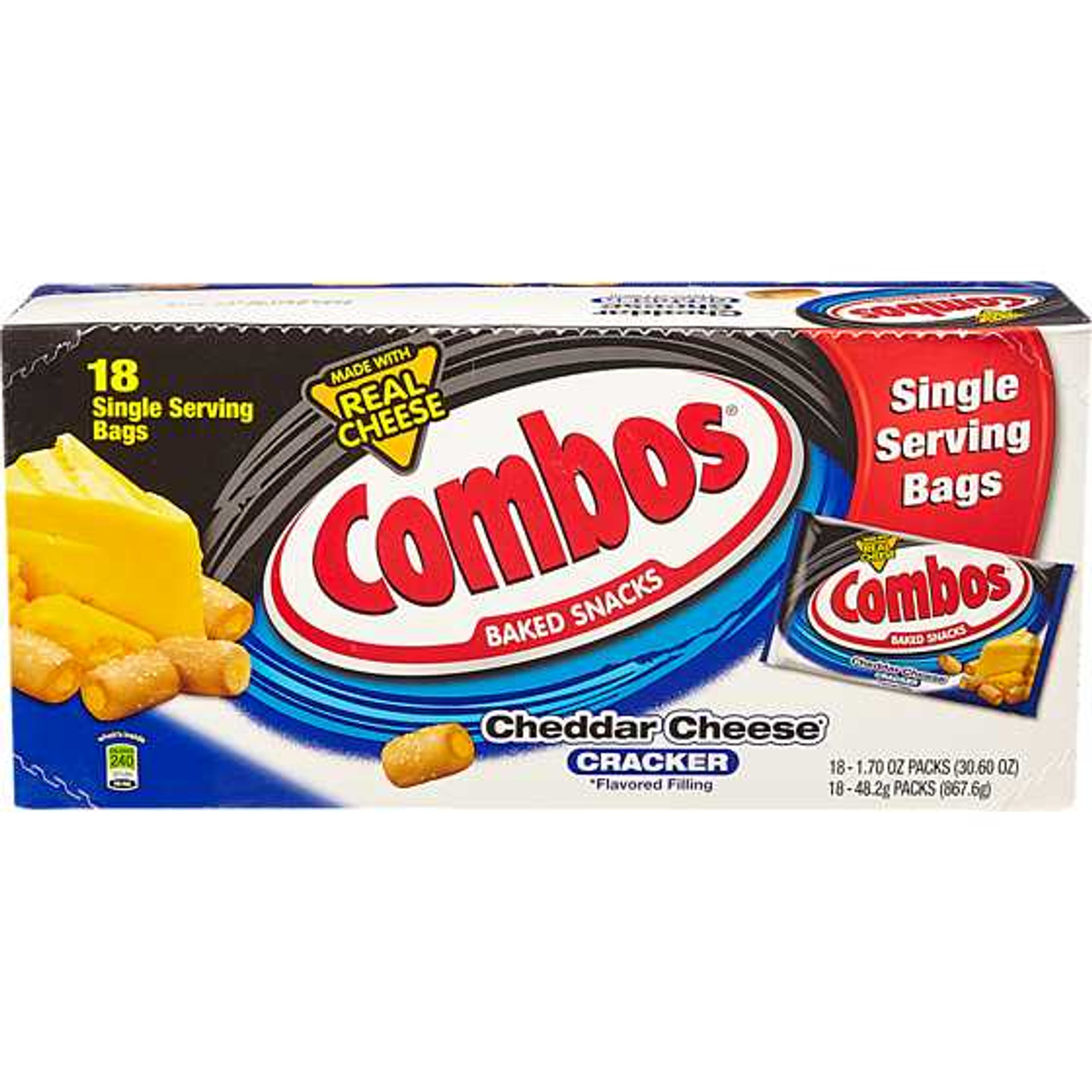 COMBOS Cheddar Cheese Cracker 18x51.0 g COMBOS Chicken Pieces