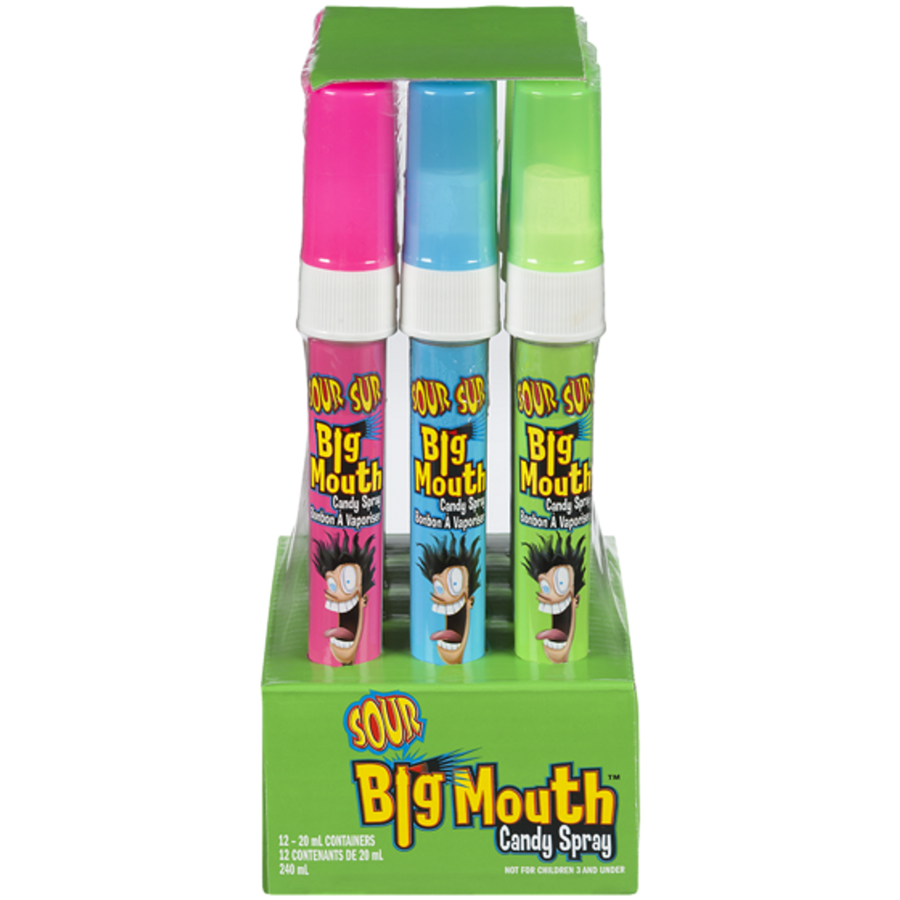 BIG MOUTH Candy Spray, Sour (Case) 12x23.0 g