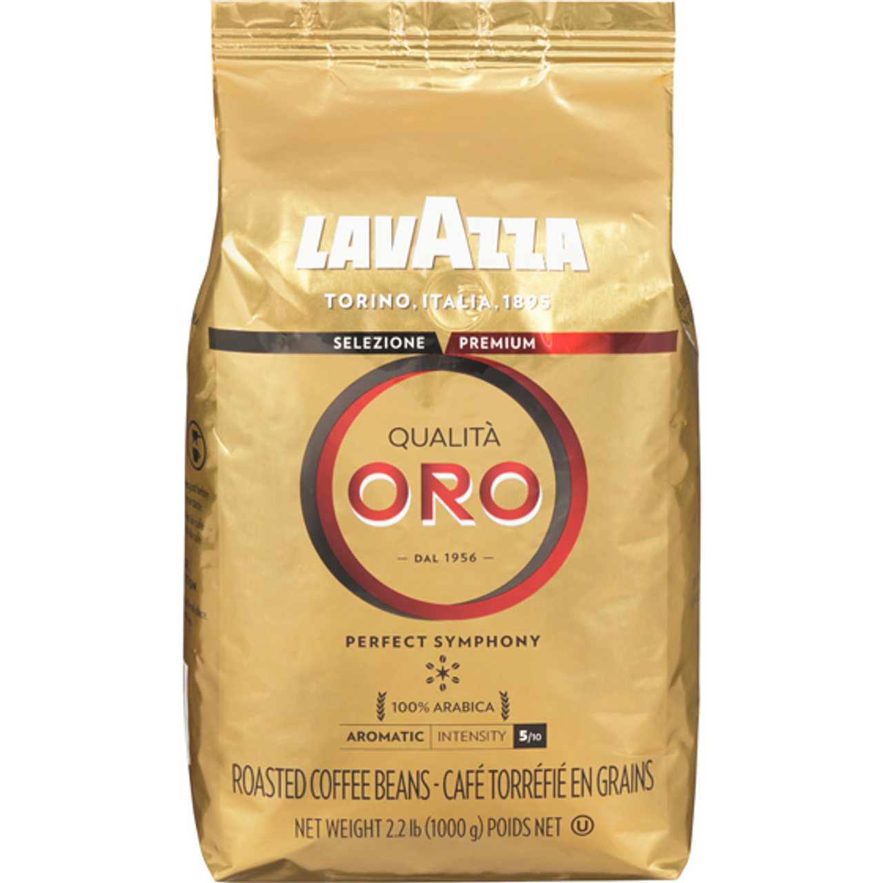 Lavazza Caffé Espresso 100% Premium Arabica Coffee, Whole Bean, 2.2 lbs