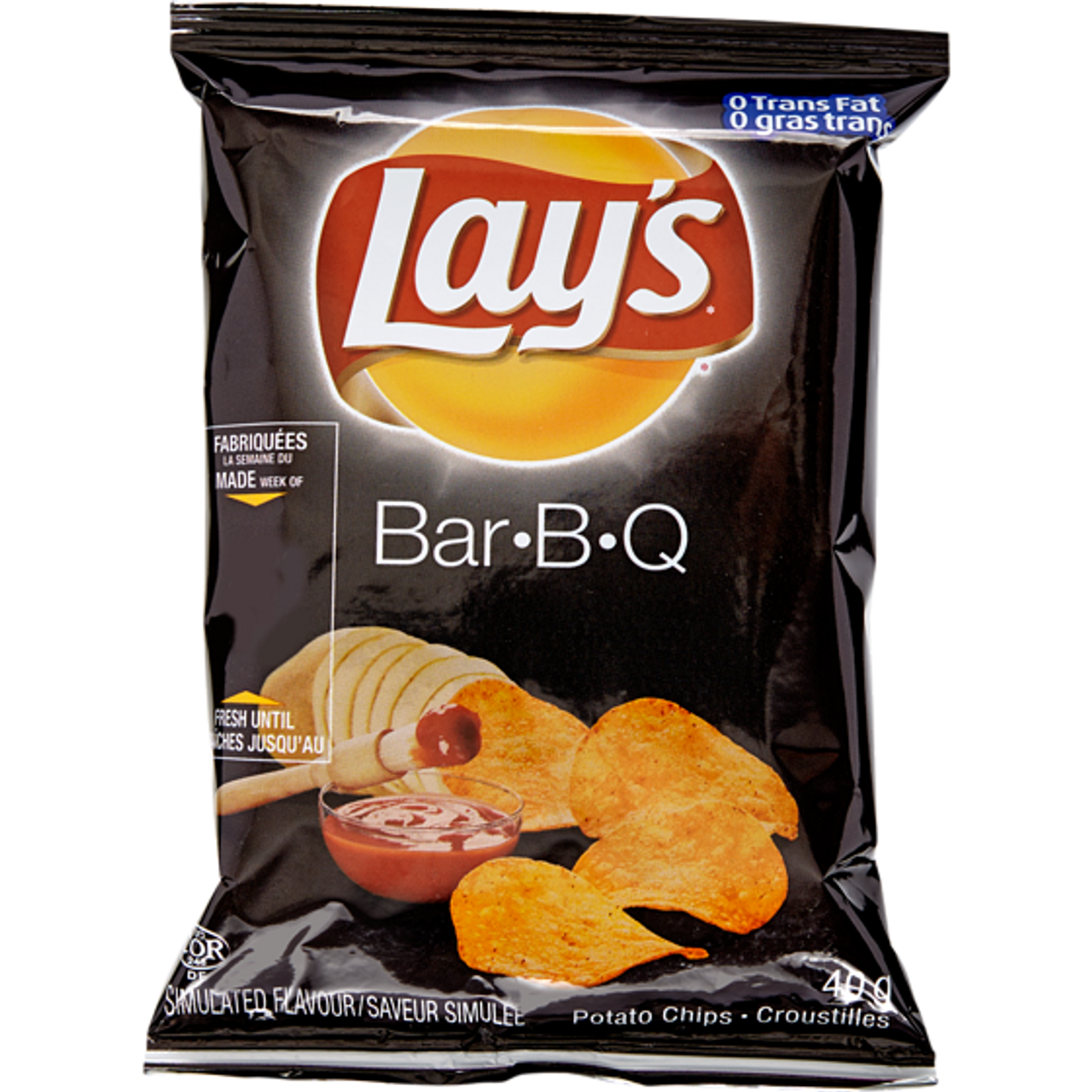 LAY'S Potato Chips, Bar-B-Q, Vending Chips 40x40.0 g
