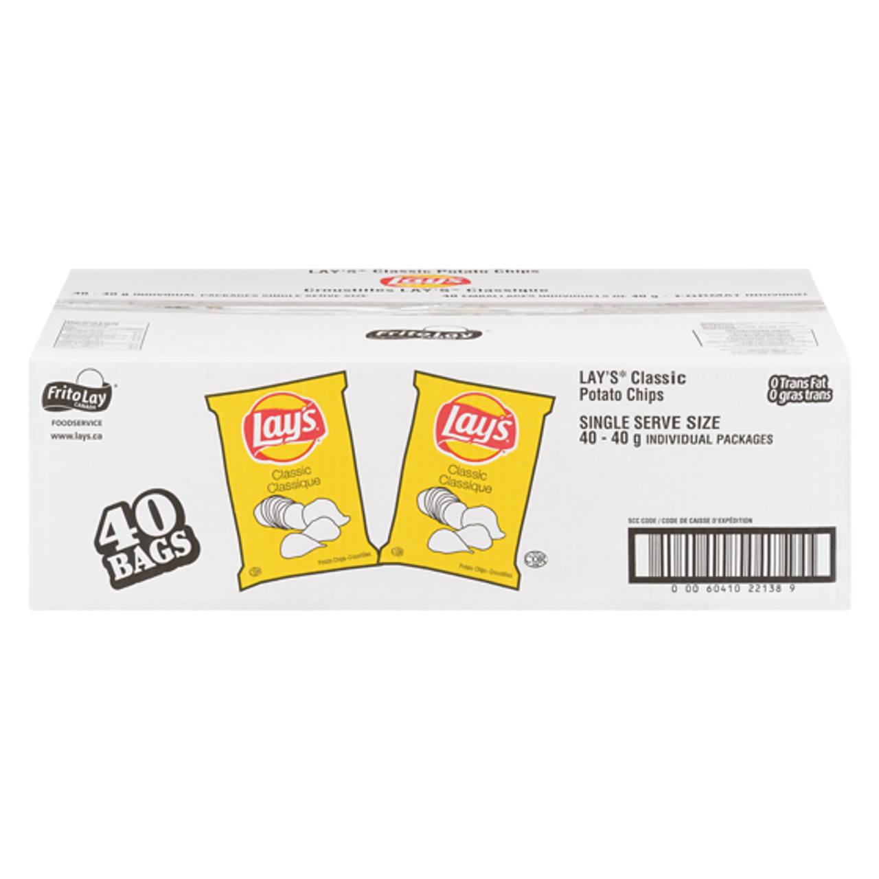 LAY'S Potato Chips, Classic, Vending Chips 40x40.0 g