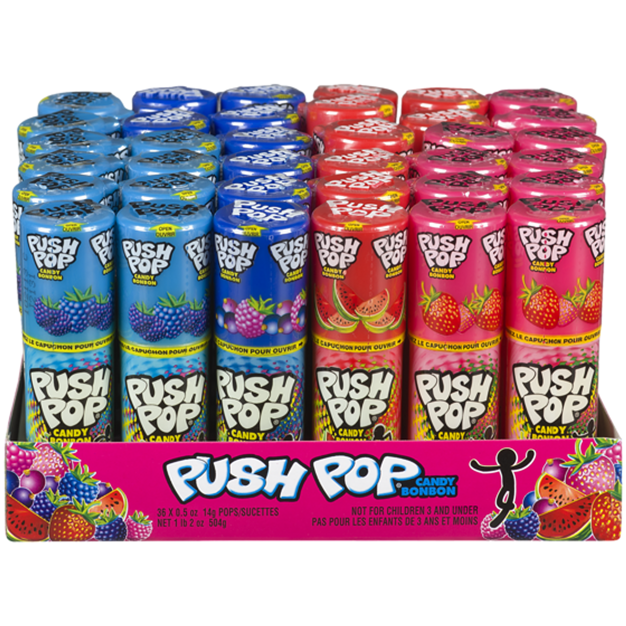 PUSH POP Twisted Fruit 504 g