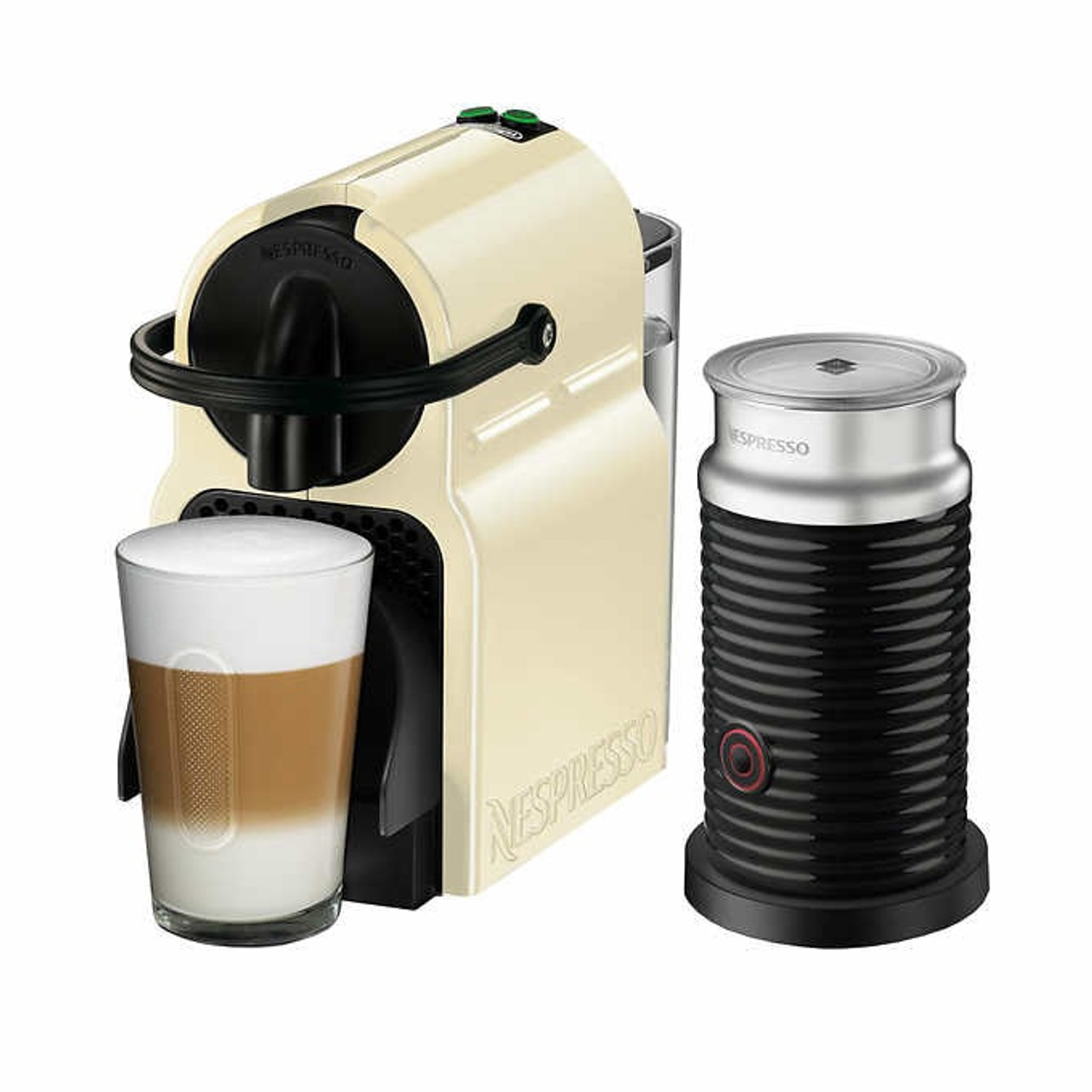 Nespresso Inissia Espresso Machine with Aeroccino by De'Longhi, Creamy