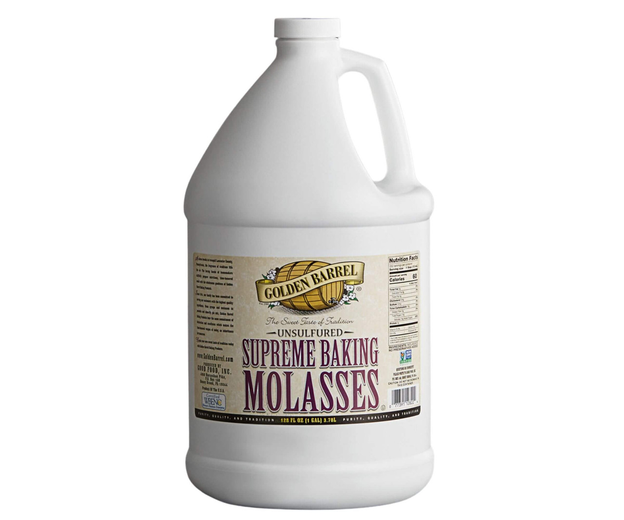 Golden Barrel Sulfur Free Supreme Baking Molasses 3.78L/1 Gallon