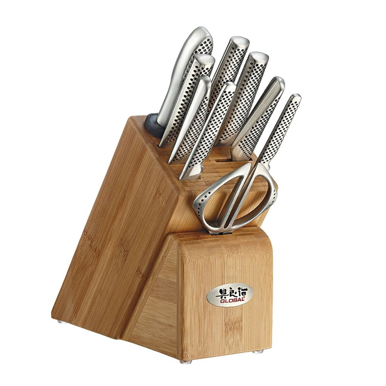 Global Takashi 10-Piece Knife and Block set