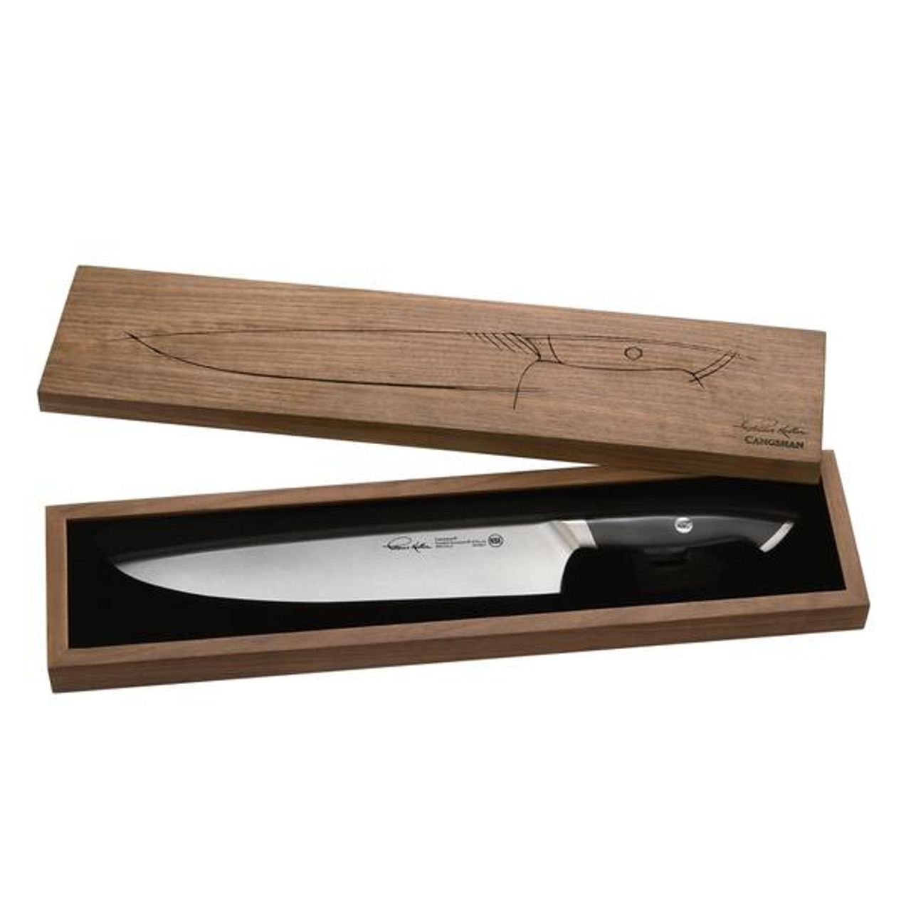 Cangshan Thomas Keller Collection 25.4 cm (10 in.) Chefâ€™s Knife with Walnut Wood Box