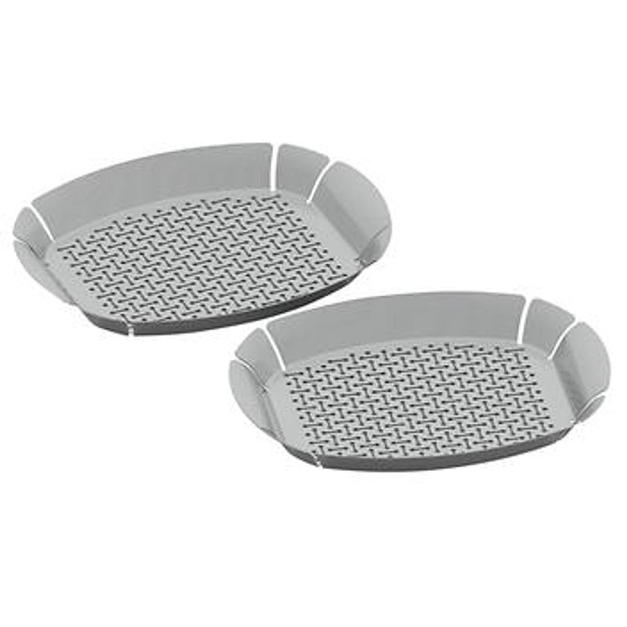 Stainless-steel BBQ Baskets, 2-pack