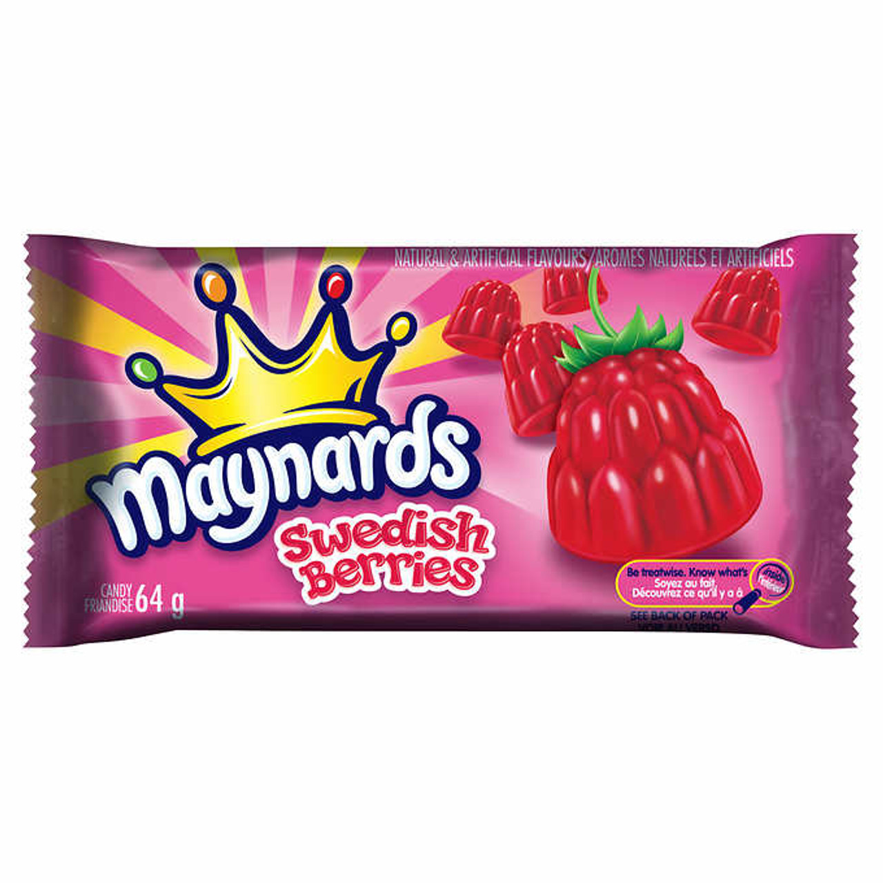 Maynards Swedish Berries, 18 × 64 g (2.2 oz)