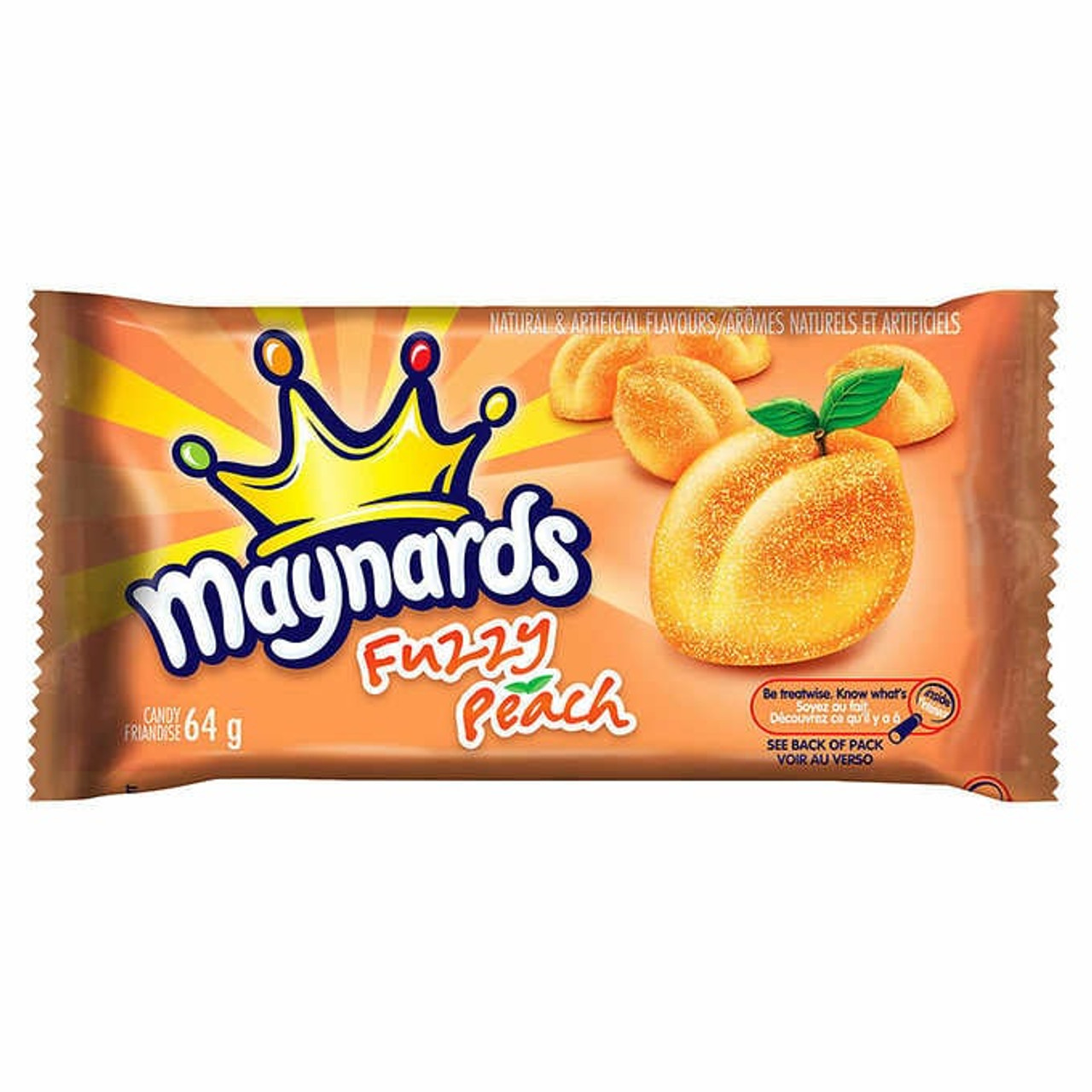 Maynards, Fuzzy Peach, 18 × 64 g (2.2 oz)