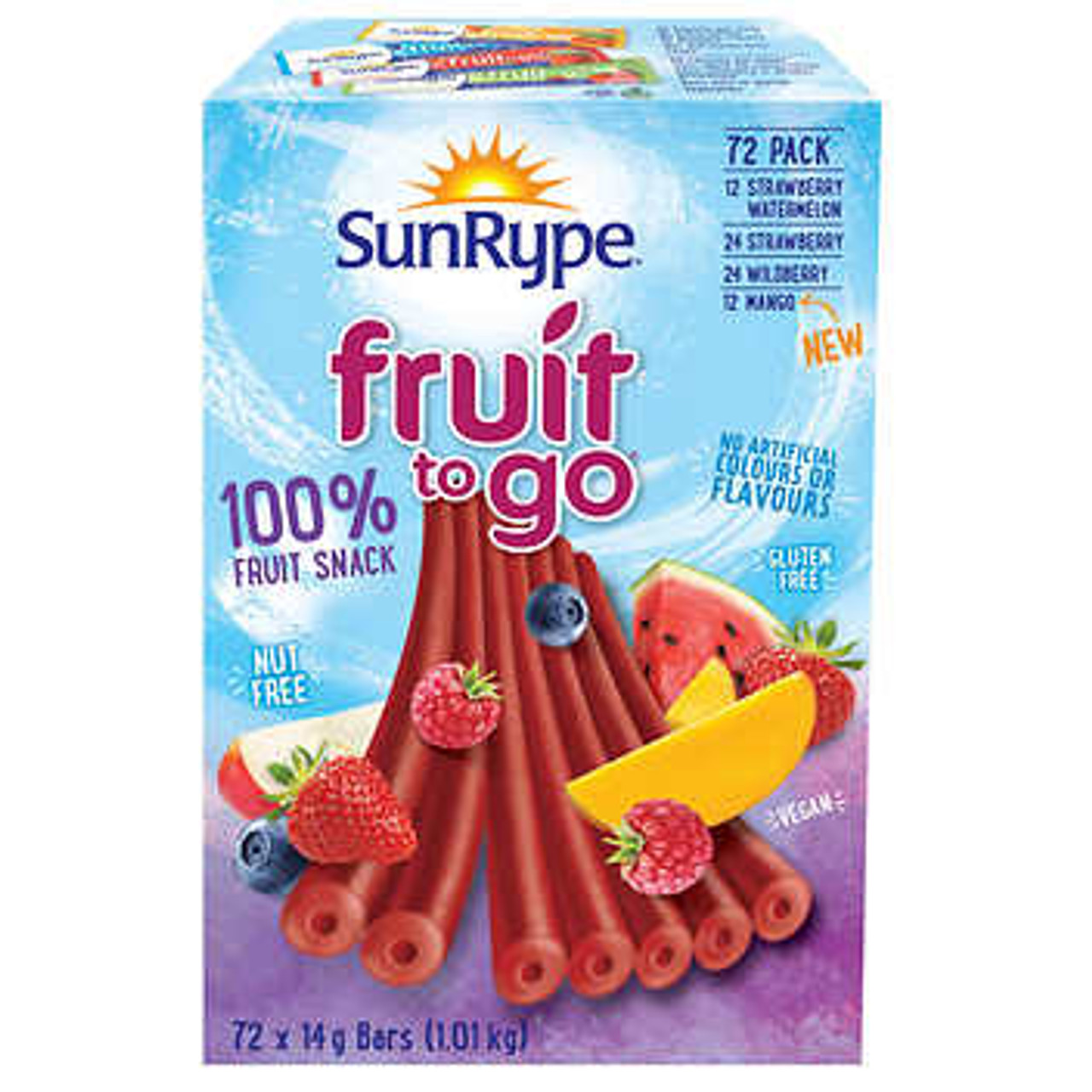SunRype Fruit To Go Fruit Snacks - 72 Packs, 14g Each - Bursting with Natural Fruit Goodness- Chicken Pieces