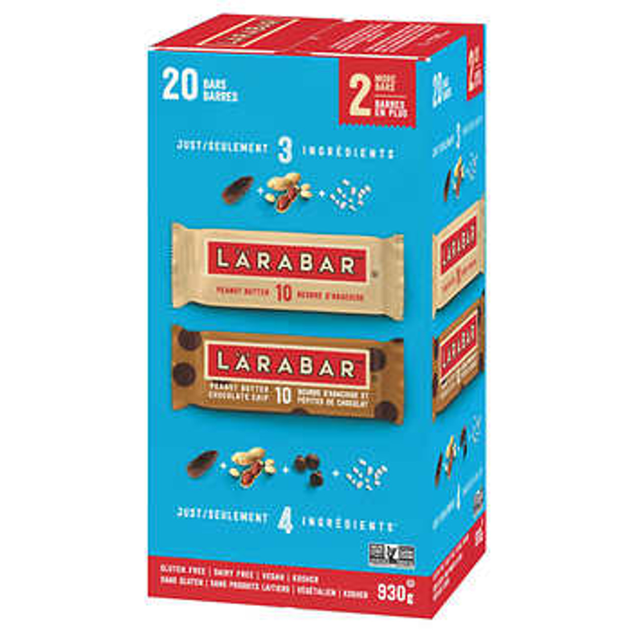 Lärabar Bars Variety Pack - 930g Total - Explore Flavorful Snacking Options- Chicken Pieces
