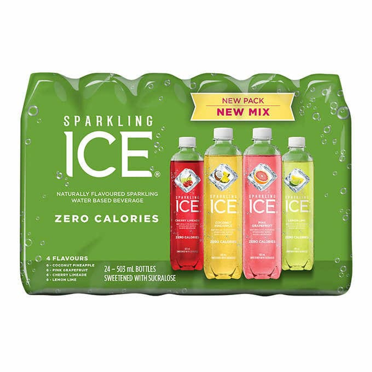 Sparkling ICE Flavoured Water Beverage Variety Pack, 503ml, 24-count