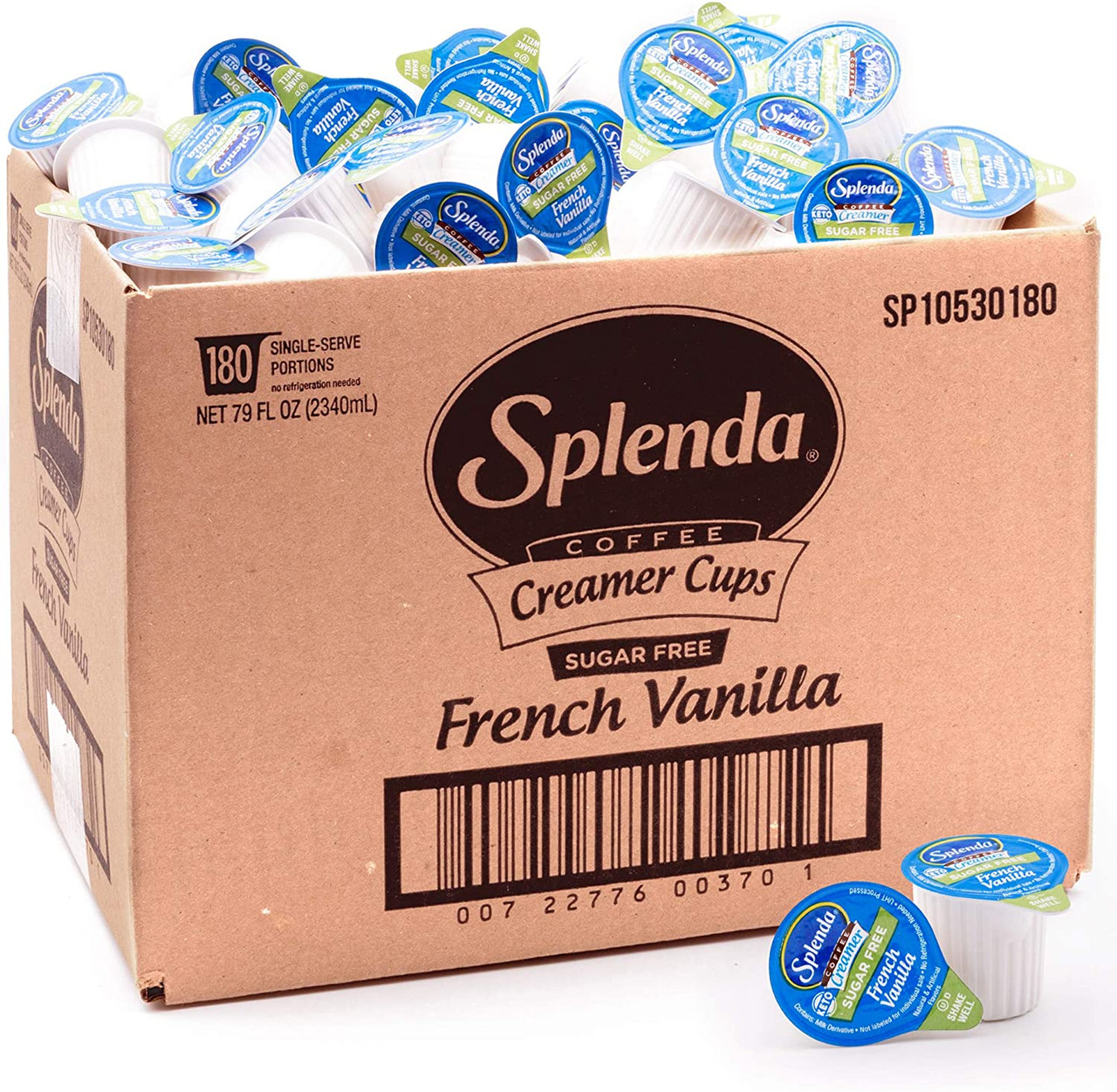 Splenda Sugar-Free French Vanilla Creamer Single Serve Cups - 180/Case